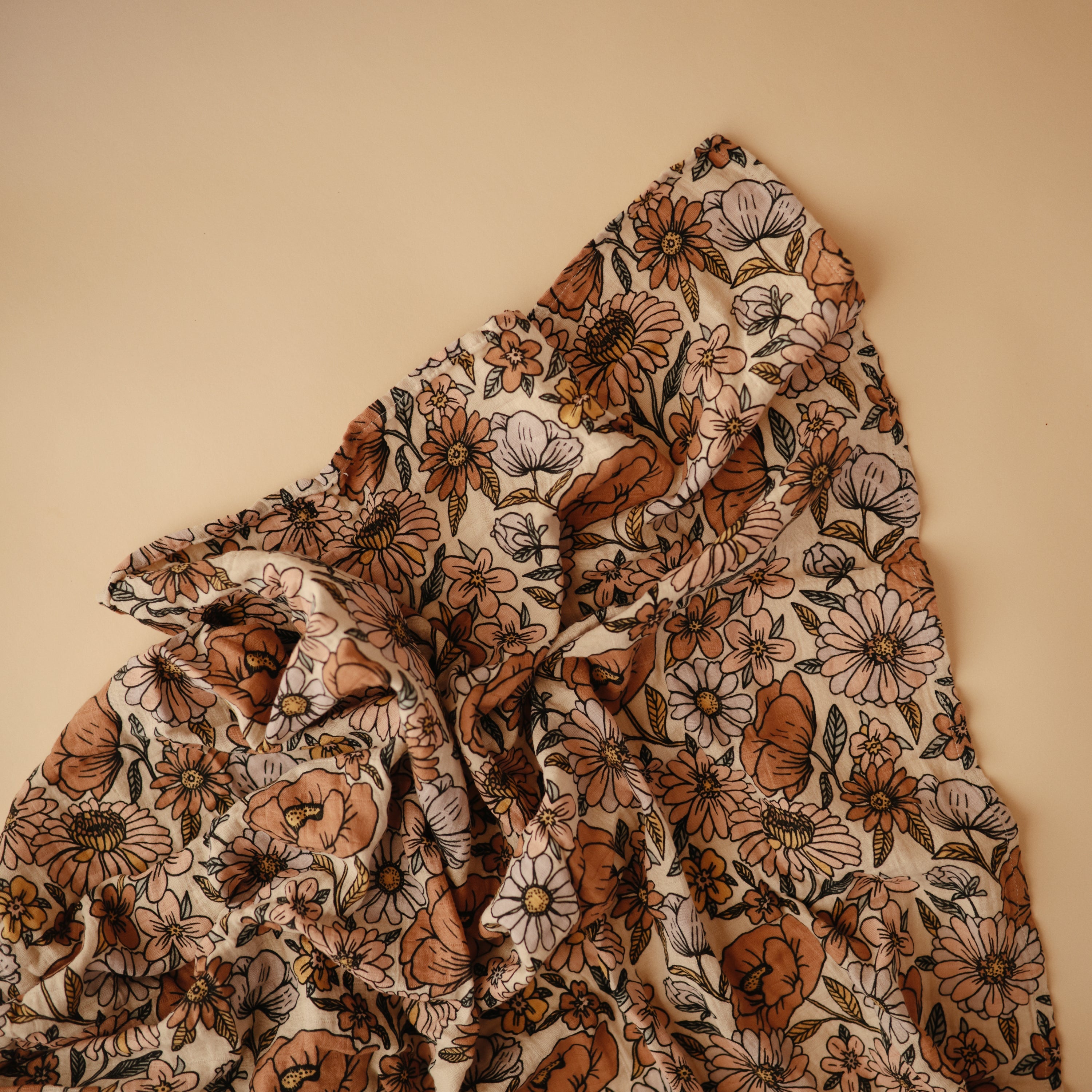 Image of Organic Cotton Muslin Swaddle Blanket